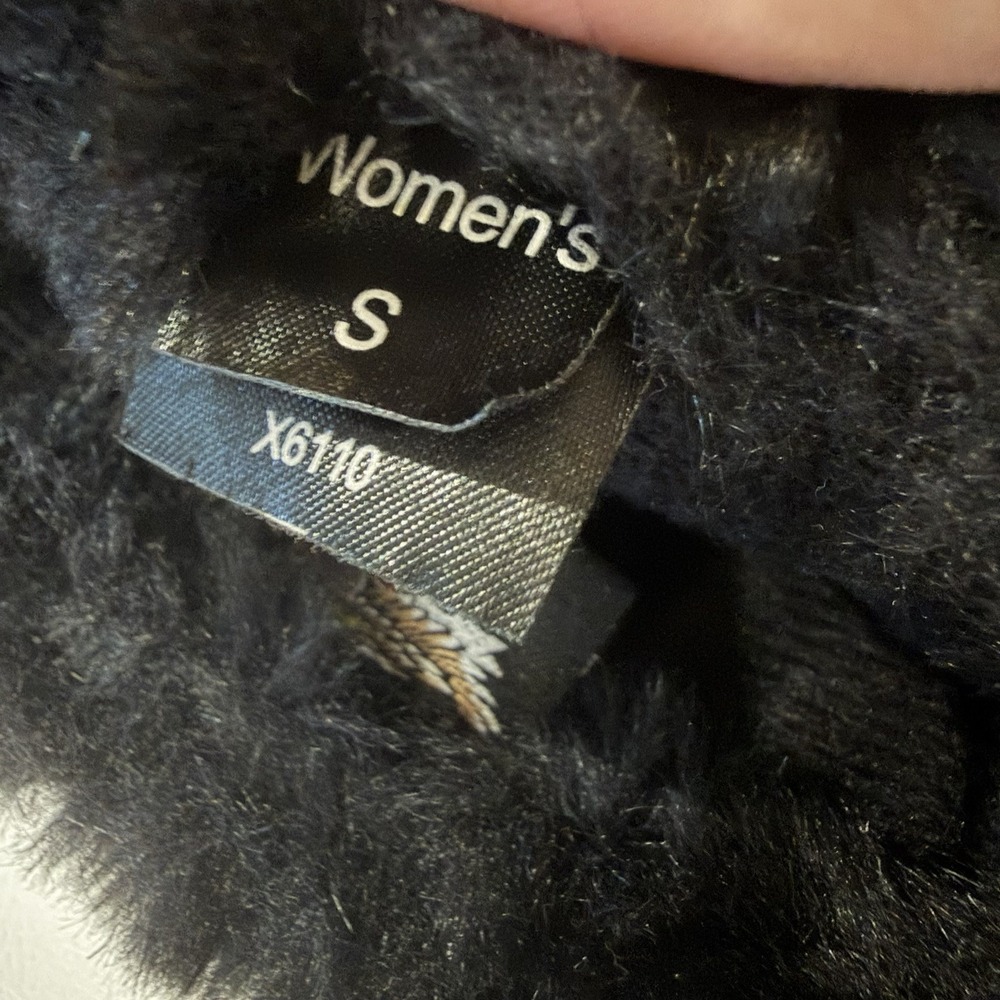 Harley-Davidson Women's Small Quilted Winter Mittens Black Faux Fur 2005 - Picture 7 of 12